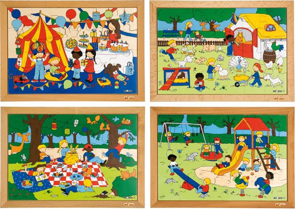 Children's activities puzzles - complete set of 4 - obrázek 1