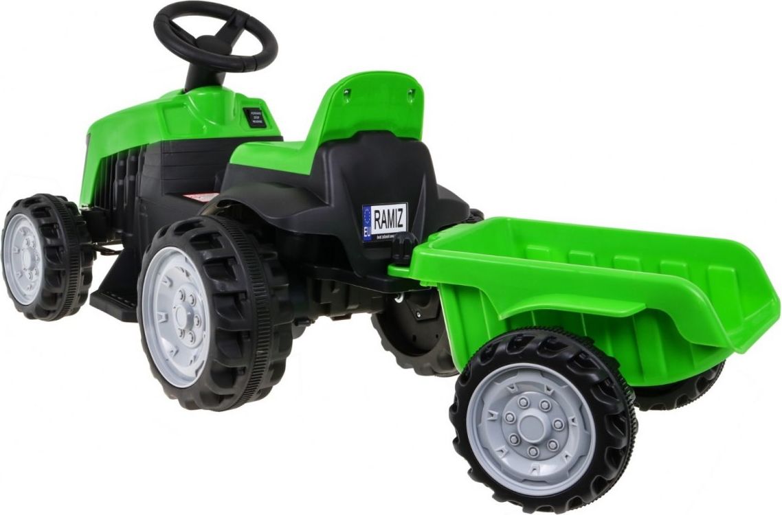 Elektrický traktor s přívěsem TR1908 - žlutý - obrázek 6