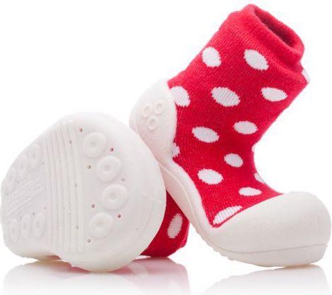 ATTIPAS Dětské botičky Polka Dot Red M - obrázek 2