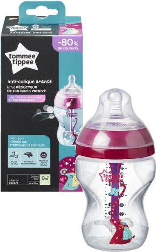 Tommee Tippee C2N ANTI-COLIC Girl 0m+ 260 ml kojenecká láhev 1 ks - obrázek 1
