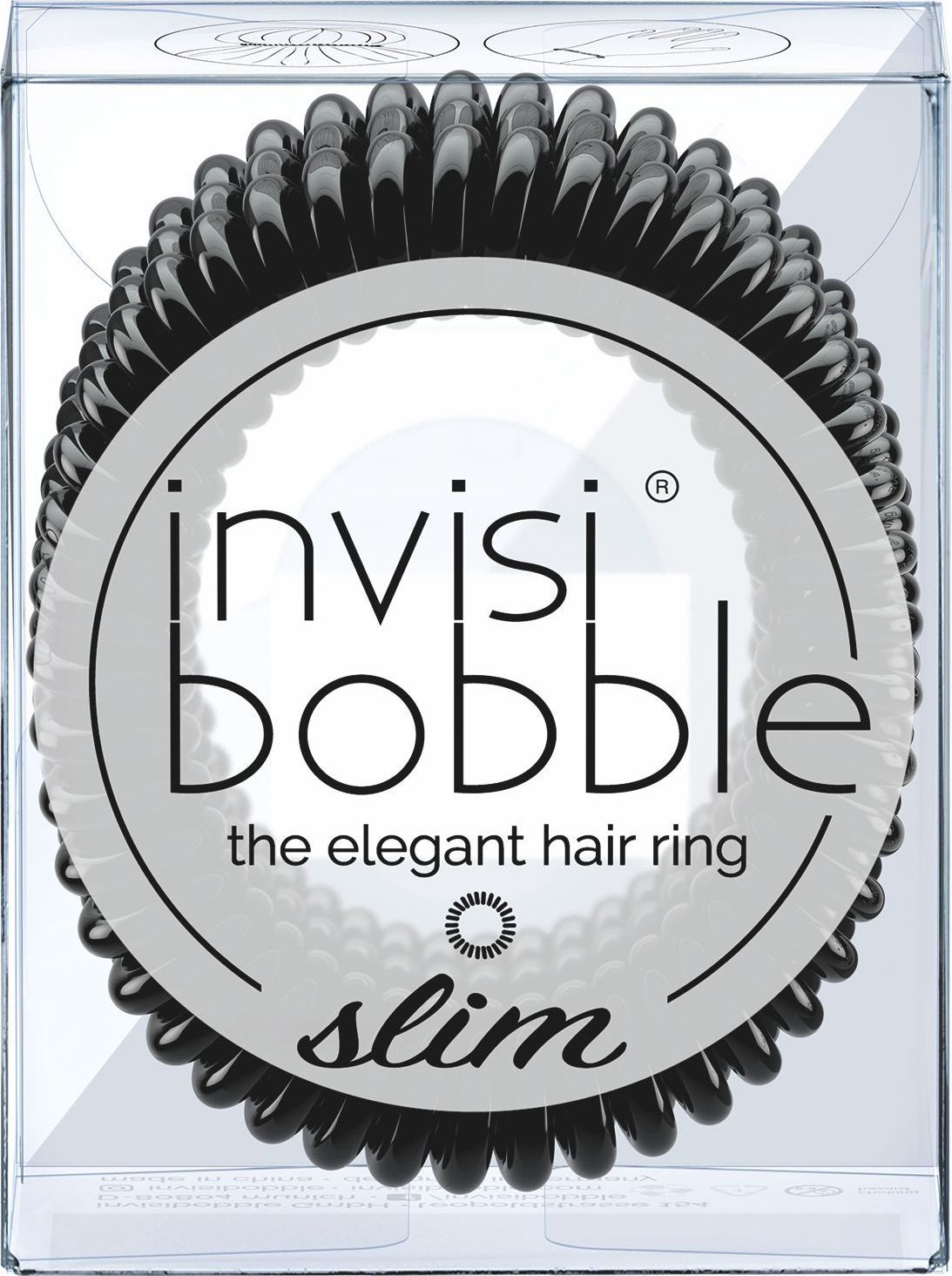 invisibobble Slim gumičky do vlasů 3 ks True Black 3 ks - obrázek 3