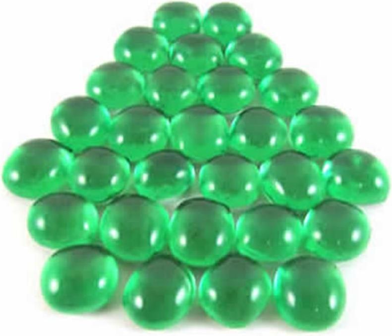 Chessex Skleněné žetony - Gaming Glass Stones (různé barvy) Barva: Crystal Dark Green - obrázek 8