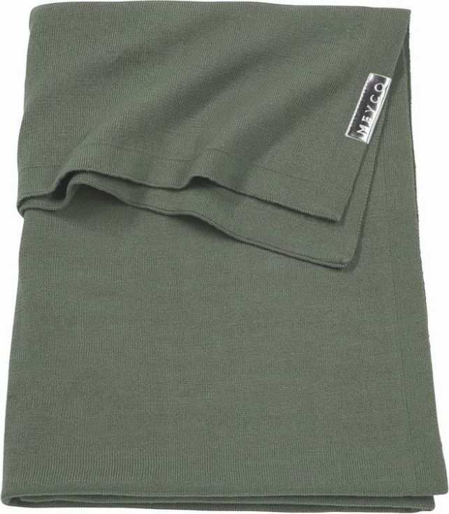 Deka do kočárku/kolébky 75x100 cm Meyco Knit Basic Forest Green 2020 - obrázek 1