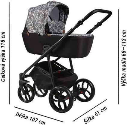 Kočárek Baby Merc La Noche 2019 trojkombinace s autosedačkou LN/04B - obrázek 14