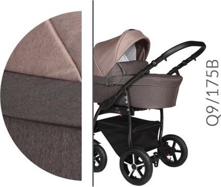Kočárek Baby Merc Q9 2019 trojkombinace černý rám s autosedačkou Q9/175B - obrázek 3
