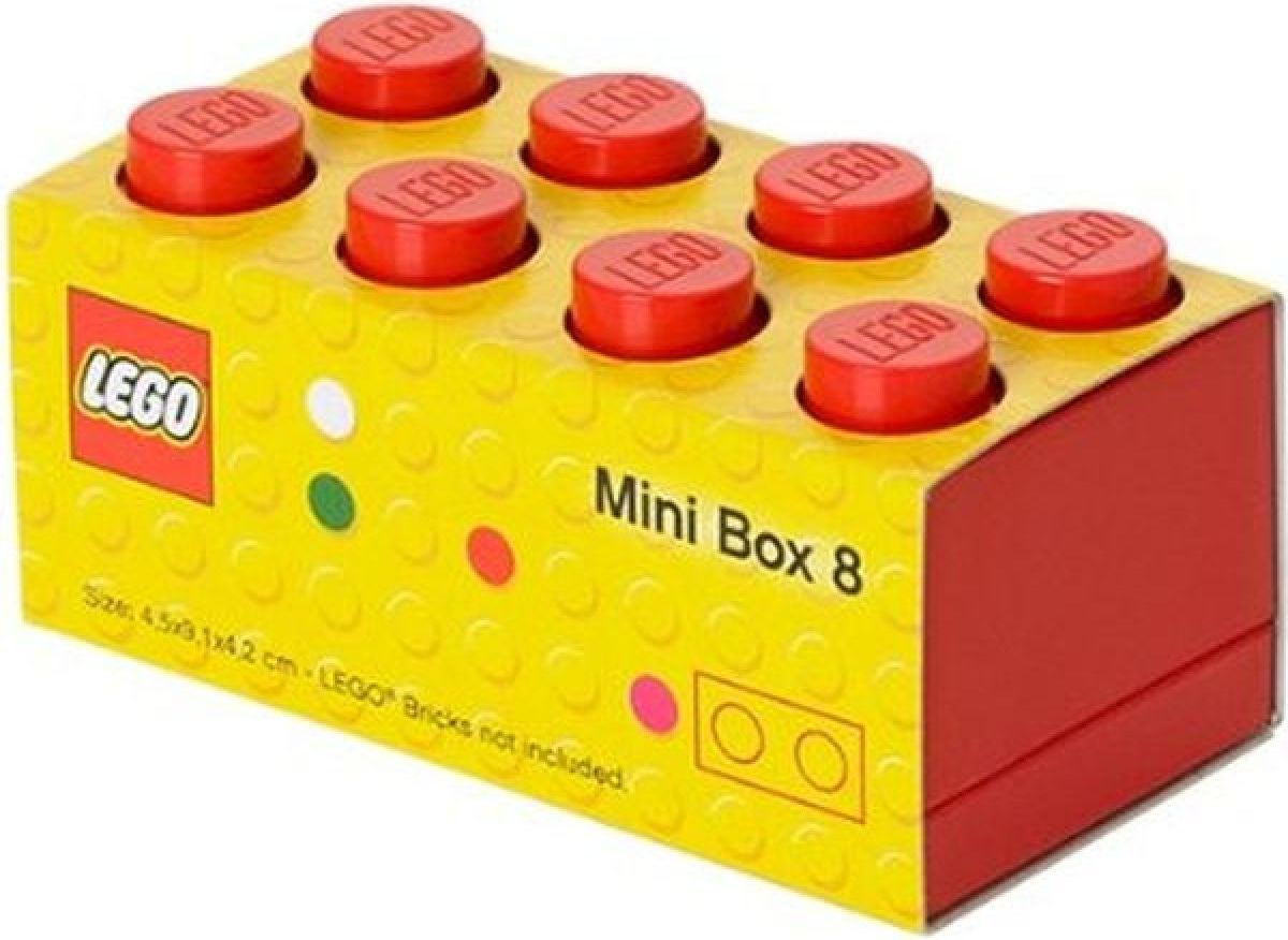 LEGO Mini Box 4,6x9,3x4,3cm Červená - obrázek 2