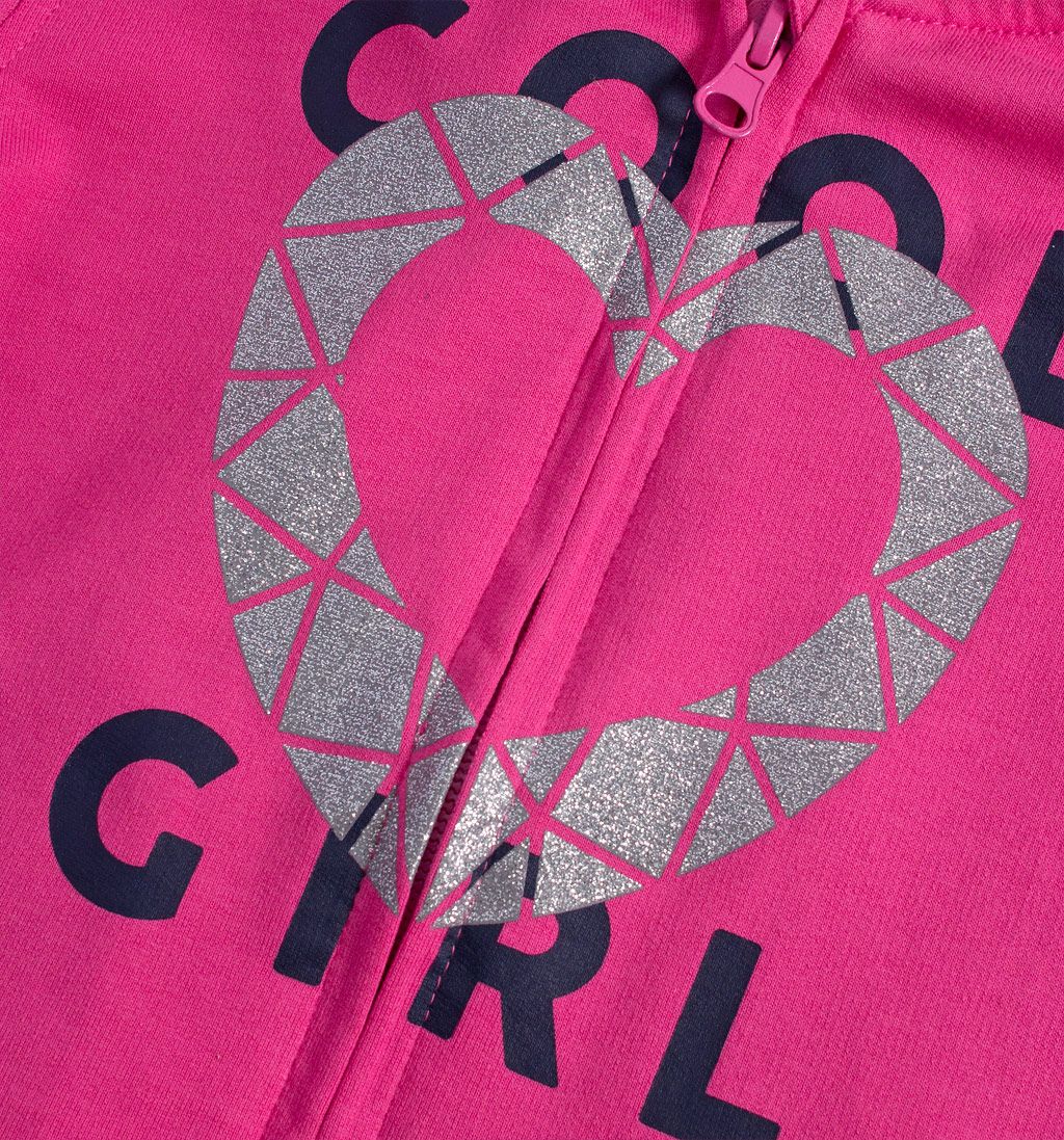 Dívčí mikina LOSAN COOL GIRL růžová Velikost: 92 - obrázek 2