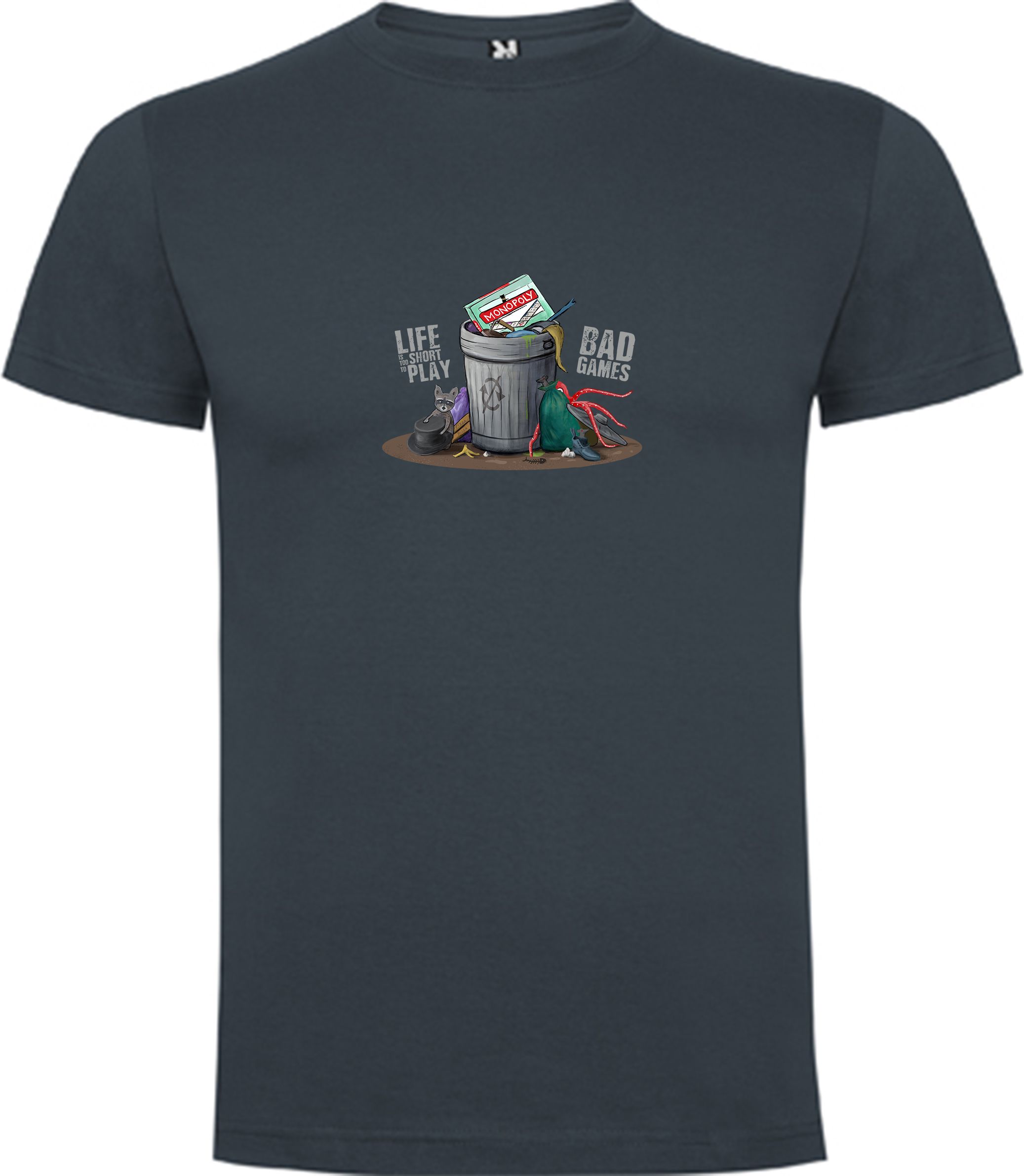 TLAMA games T-shirt "Life is too short" Barva: purpurová, Velikost: XL - obrázek 3