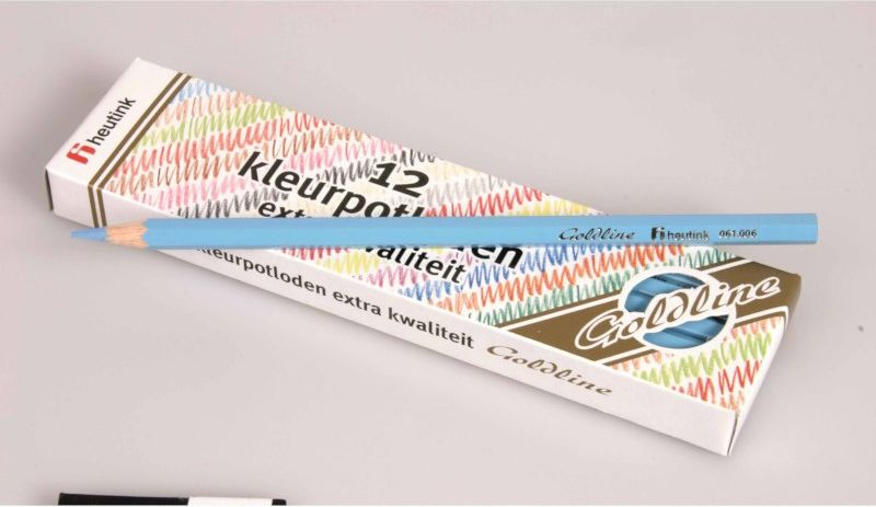 Pastelky šestihranné Goldline 3,7 mm, 12 ks, světle modré