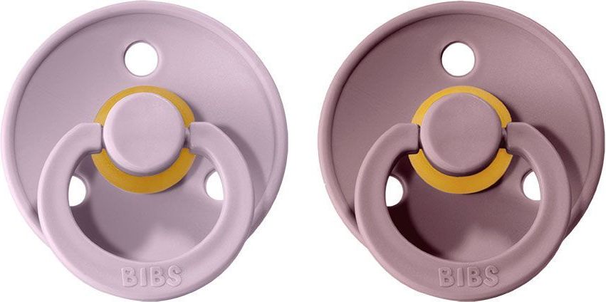 Šidítko kulaté Kaučuk 2 ks Bibs Colour Dusky Lilac / Heather 18 měsíců + - obrázek 1