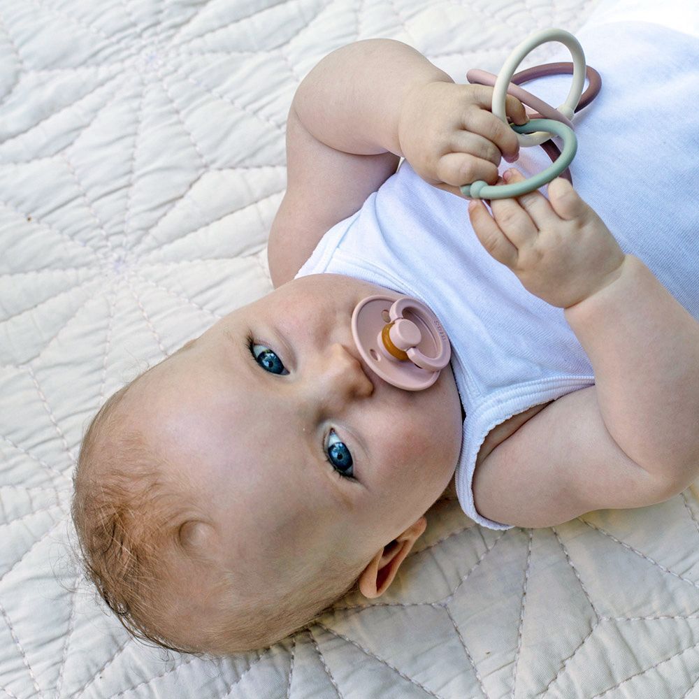 Šidítko kulaté Kaučuk 2 ks Bibs Colour Sage / Ivory 18 měsíců + - obrázek 2