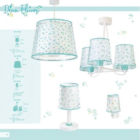 Dalber Dětský lustr DREAM FLOWERS 81177H zelený - obrázek 6