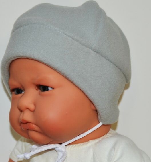 Zimní kojenecká čepička Dětský svět Kuklička šedá velikost 0 (Zimní kojenecká čepička pro miminko, Dětský svět, Kuklička šedá velikost 0) - obrázek 5