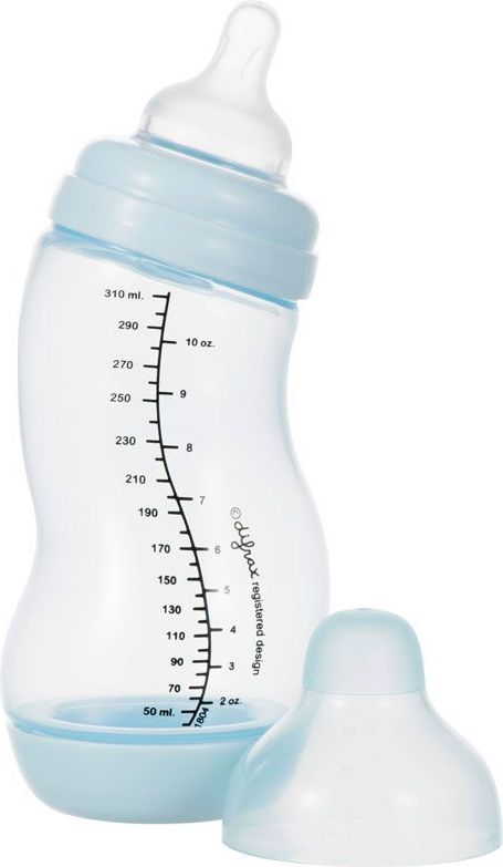 Kojenecká S-lahvička antikoliková široká 310 ml Difrax Světle Modrá 2020 - obrázek 1