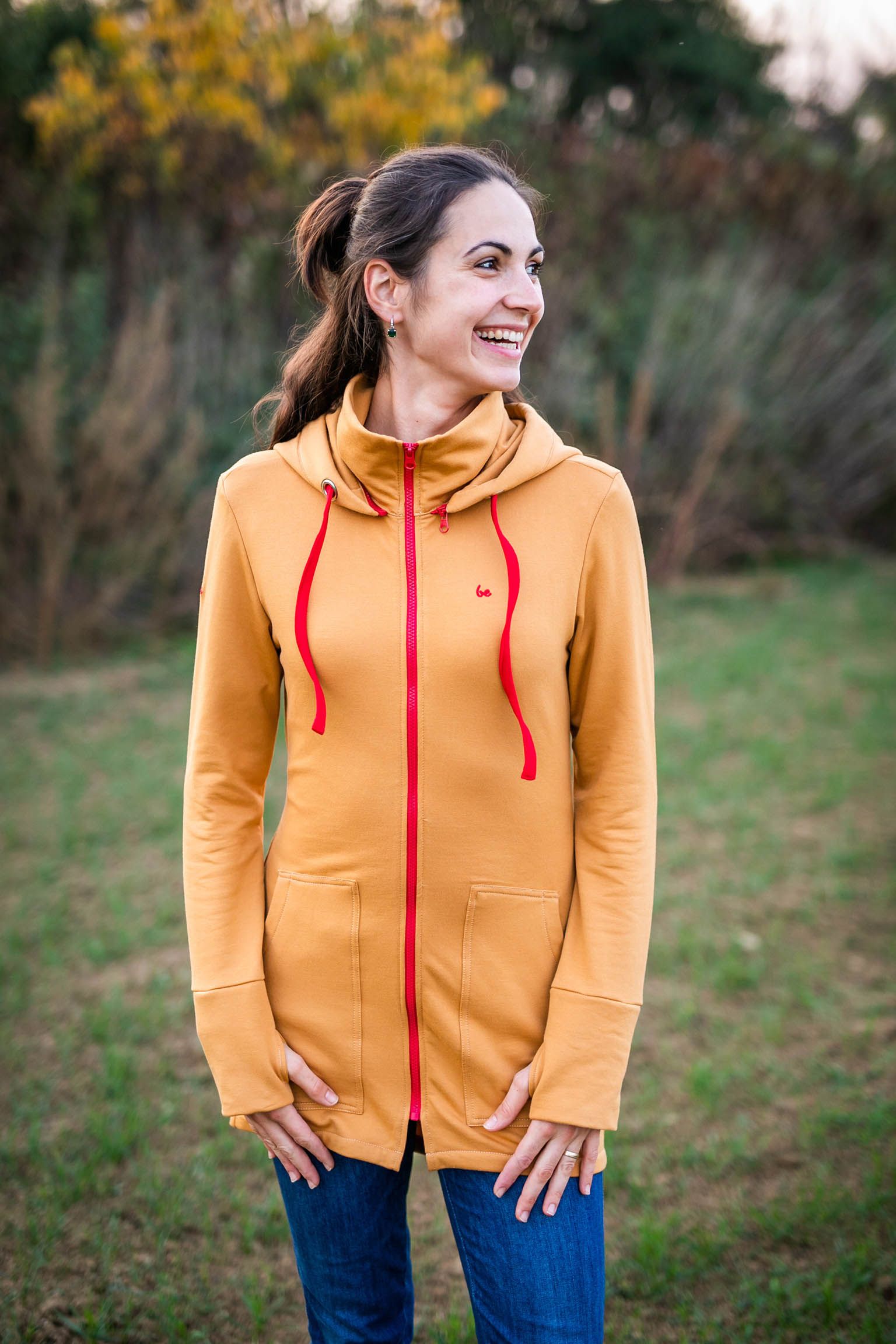 Tepláková mikina Be Lenka - Mustard Provedení: Nosící mikina s teplákovou vsádkou 3 v 1, Velikost: S - obrázek 7