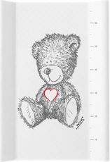 Přebalovací podložka pevná s hranami - TEDDY bílá - 70x50cm - obrázek 1