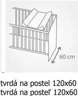 Přebalovací podložka pevná s hranami - TEDDY bílá - 70x50cm - obrázek 2