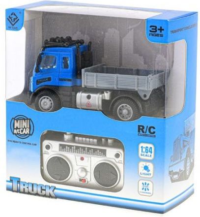 R/C auto nákladní korba 12cm 1:64 plná funkce na baterie se světlem 27MHz v krabičce - obrázek 3