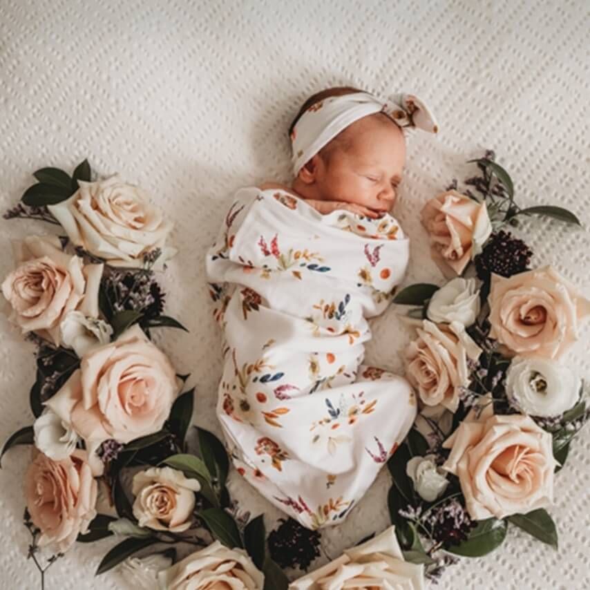 Snuggle Hunny Kids Bavlněný spací pytel Boho Posy - obrázek 1