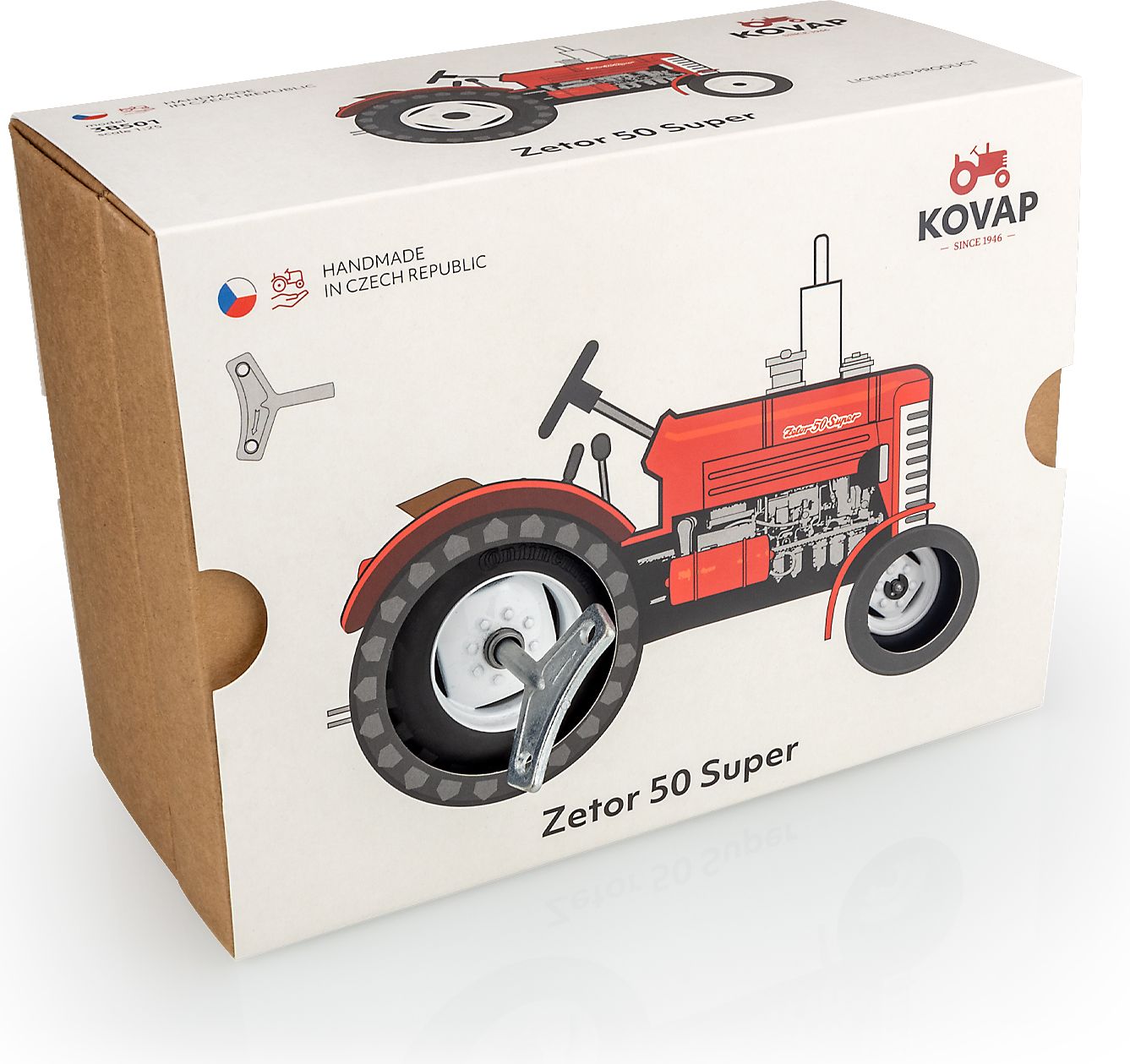 KOVAP Traktor ZETOR 50 SUPER červený - obrázek 5