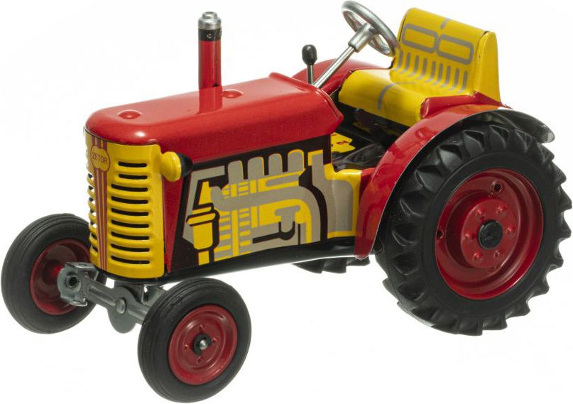 Kovap Traktor ZETOR SOLO červený – kovové disky kol - obrázek 1