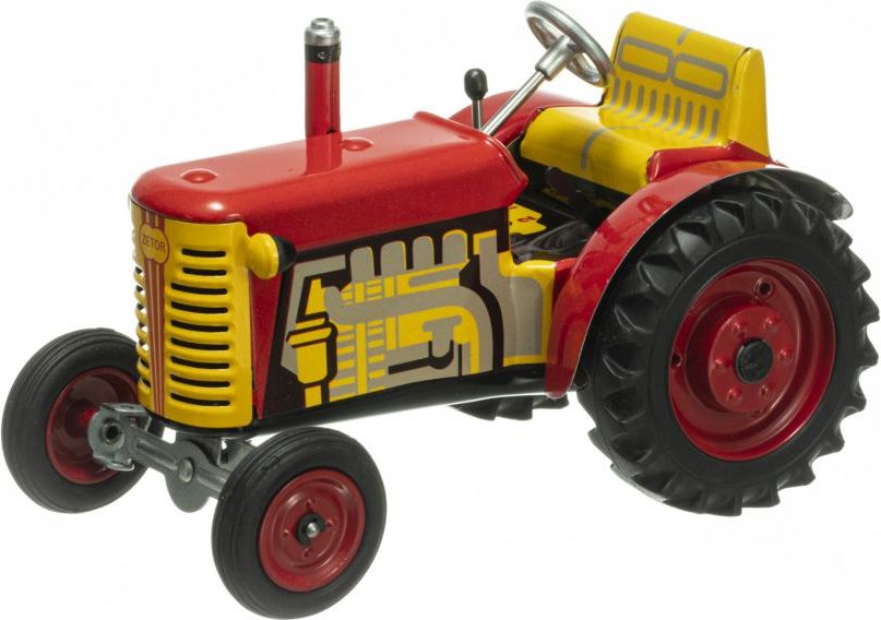 Kovap Traktor ZETOR SOLO červený – kovové disky kol - obrázek 2