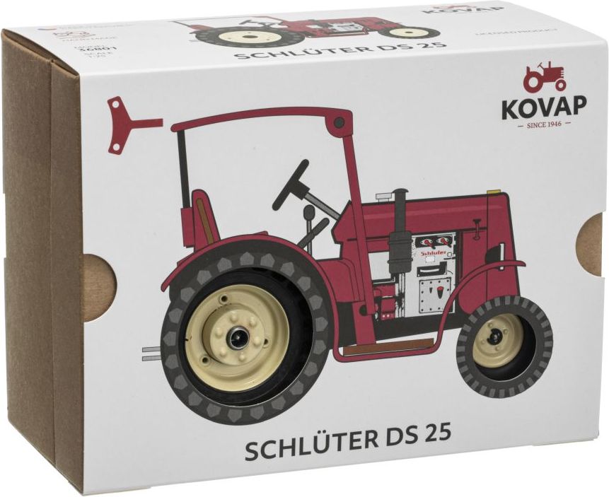 Kovap Traktor SCHLÜTER DS 25 červený – se střechou - obrázek 5