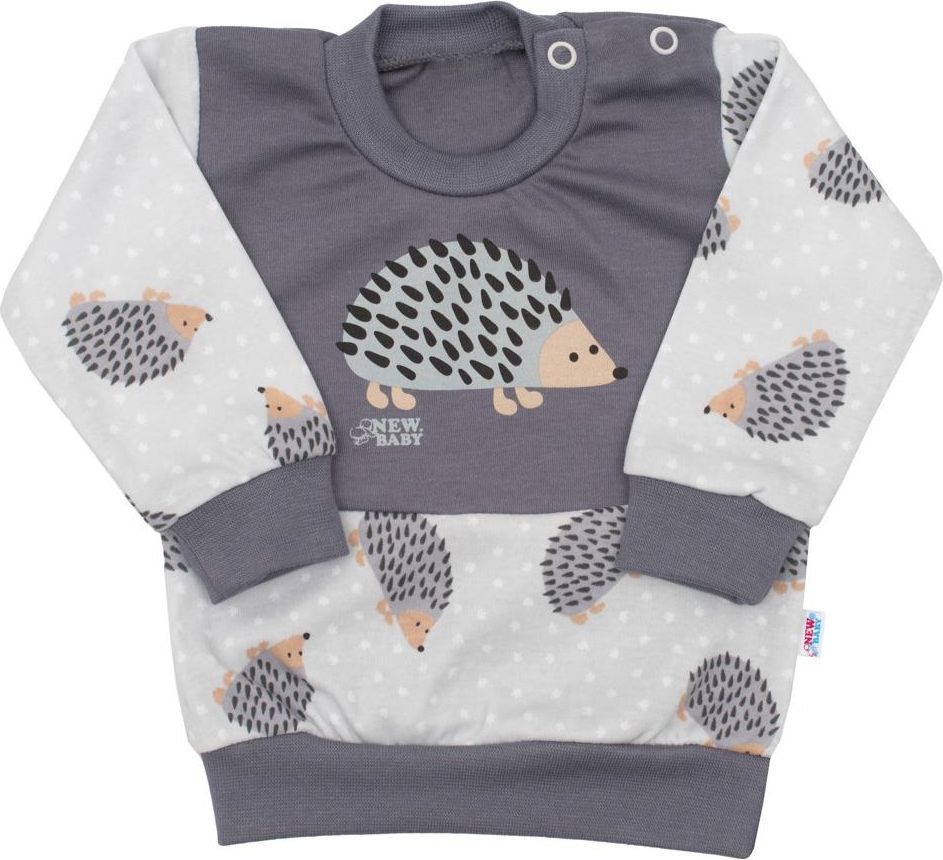 Kojenecká bavlněná mikinka New Baby Ježek 62 (3-6m) - obrázek 1