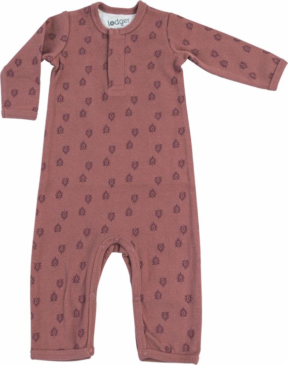 LODGER Žebrovaný overal Jumper Print Rib Rosewood 68 - obrázek 1
