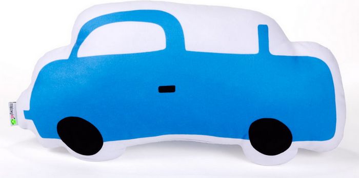 TVAROVANÝ POLŠTÁŘ AUTO MODRÉ - obrázek 2