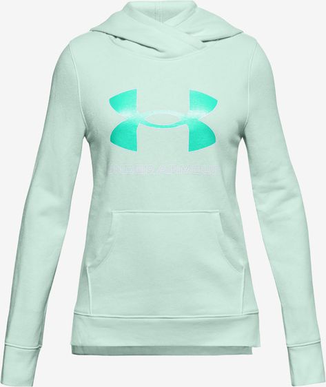 Rival Fleece Logo Mikina dětská Under Armour | Zelená | Dívčí | L - obrázek 1