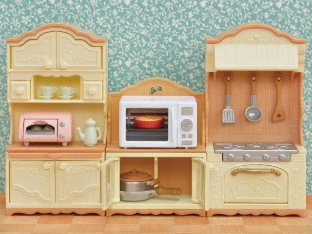 Sylvanian Families - Nábytek - skříň s mikrovlnnou troubou - obrázek 5