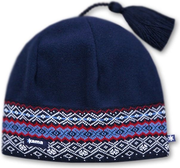 KAMA zimní čepice Merino s fleecem A42 108 modrá M - obrázek 1