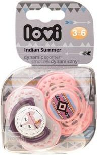 LOVI Dudlík 3-6m silikonový dynamický Indian summer 2ks - holčička - obrázek 2