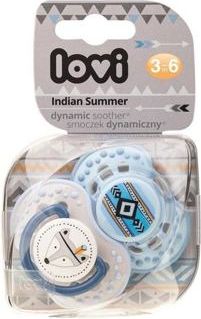 LOVI Dudlík 3-6m silikonový dynamický Indian summer 2ks - chlapeček - obrázek 2