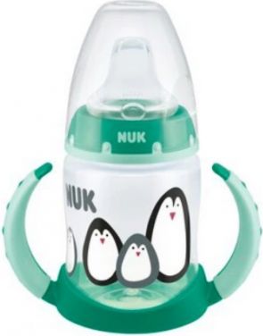 NUK Hrneček First Choice s úchyty Tučňáci - tyrkysová, 6 - 18 m+ - obrázek 1