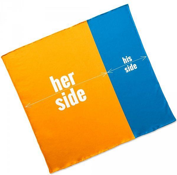 Plážový ručník pro pár – her side – his side - obrázek 1