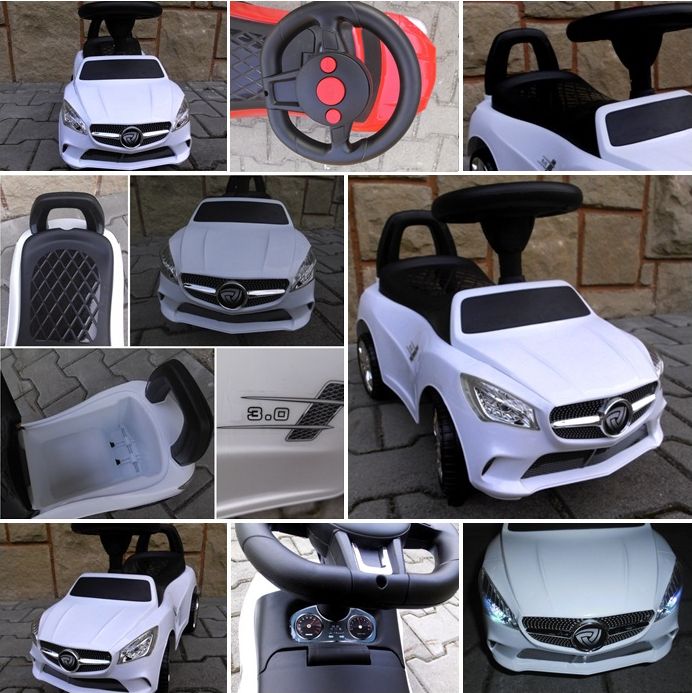 Odstrkovadlo Mercedes Benz SLS - bílé - obrázek 4