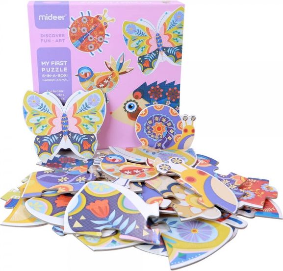 MIDEER Moje první puzzle Zahradní zvířátka - obrázek 5