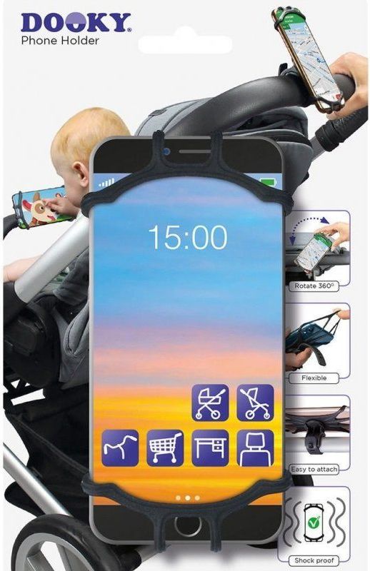 Univerzální držák na mobilní telefon Dooky Black 2021 - obrázek 1