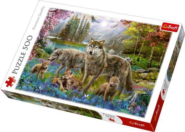 TREFL Puzzle Vlci v lese 500 dílků - obrázek 1