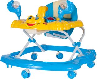 Tulimi Multifunkční chodítko Krab s chrastítem - modro/žluté - obrázek 1