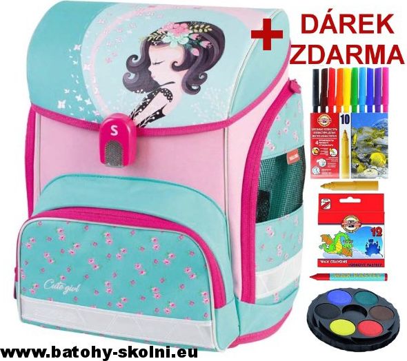 Školní aktovka Víla Cute Cirl + dárek a doprava Zdarma - obrázek 1