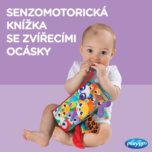 Playgro - Textilní knížka se zvířecími ocásky - obrázek 10