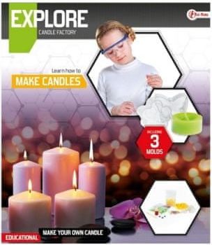 Teddies Výroba svíček vědecká hra s formičkami