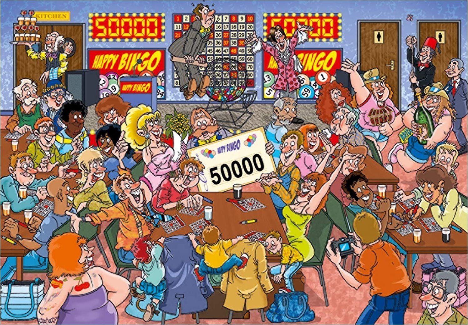 JUMBO Puzzle WASGIJ Mystery 19: Chyba v Bingu 1000 dílků - obrázek 2