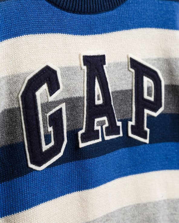 Svetr dětský GAP | Černá Modrá Šedá | Chlapecké | 4 roky - obrázek 3