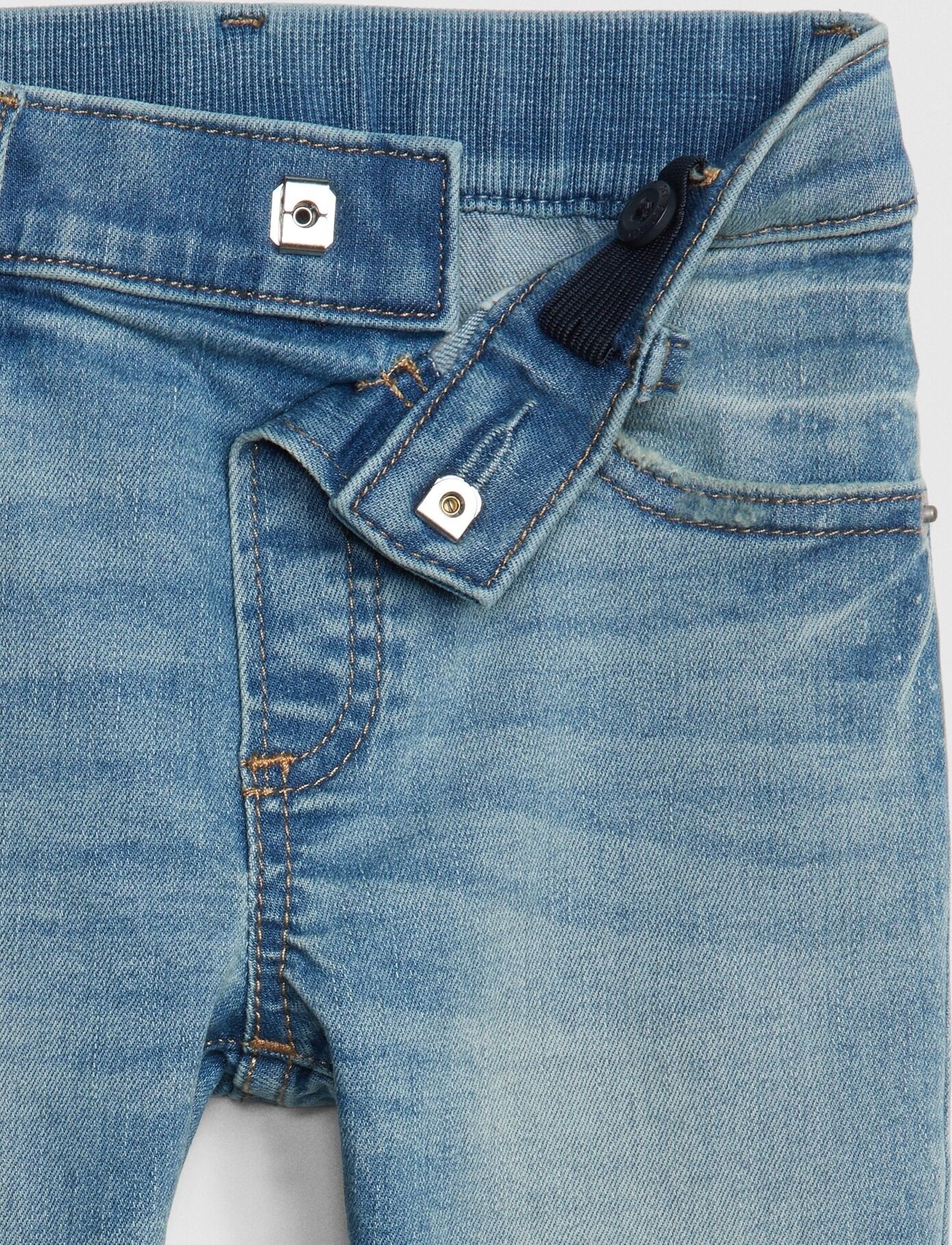 GAP modré dětské džíny Slim - 12-18M - obrázek 3