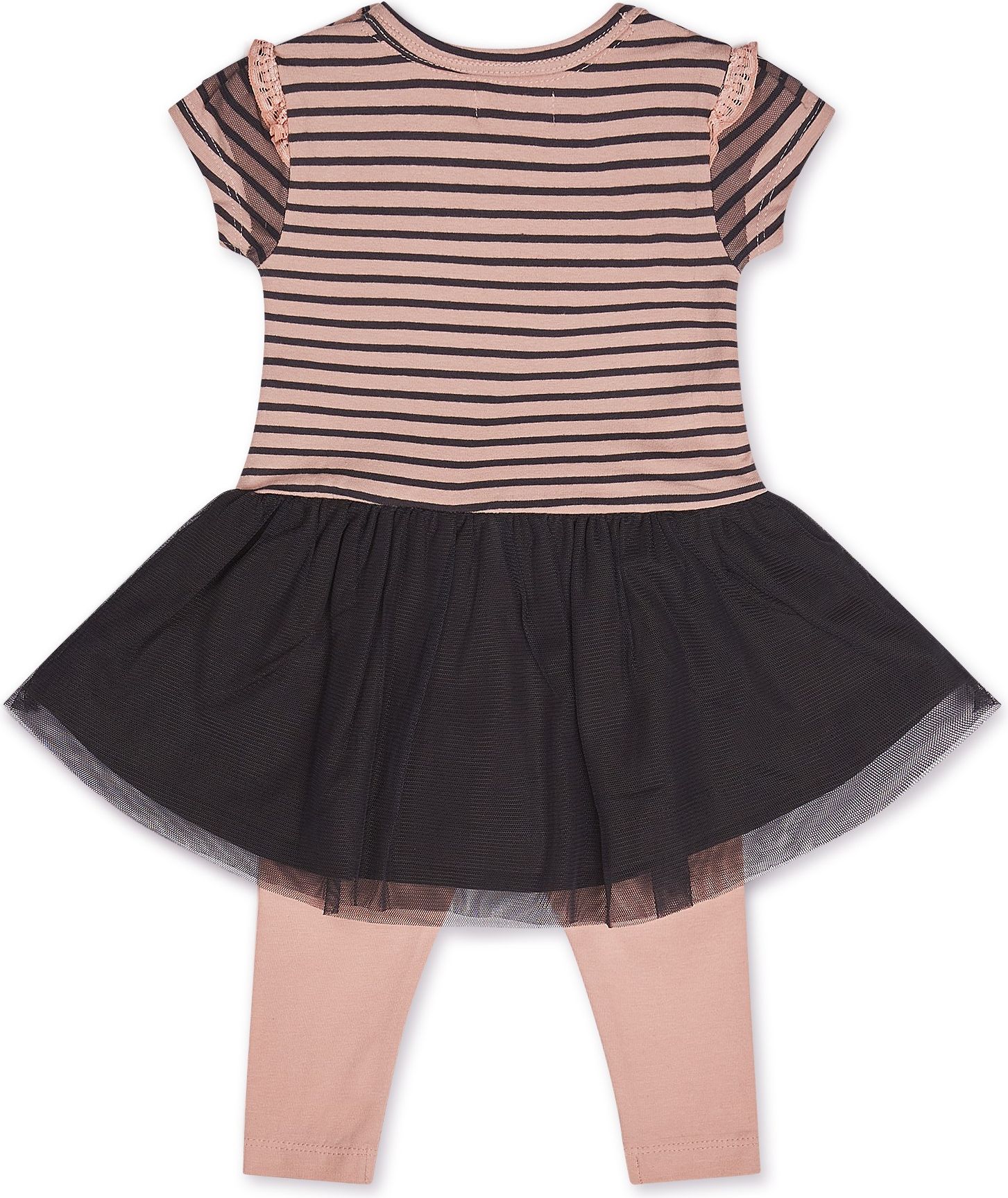 DIRKJE Set 2dílný šaty 68 Smokey Pink+Smokey Grey - obrázek 2