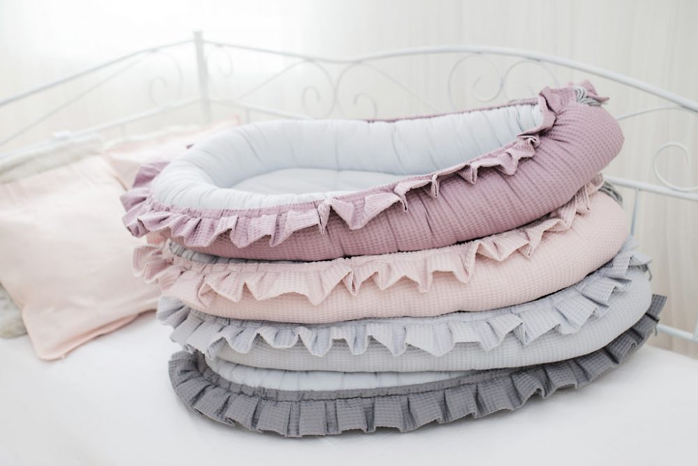 Hnízdo pro miminko Floo For Baby Waffle Blueberry/Grey 2021 - obrázek 2